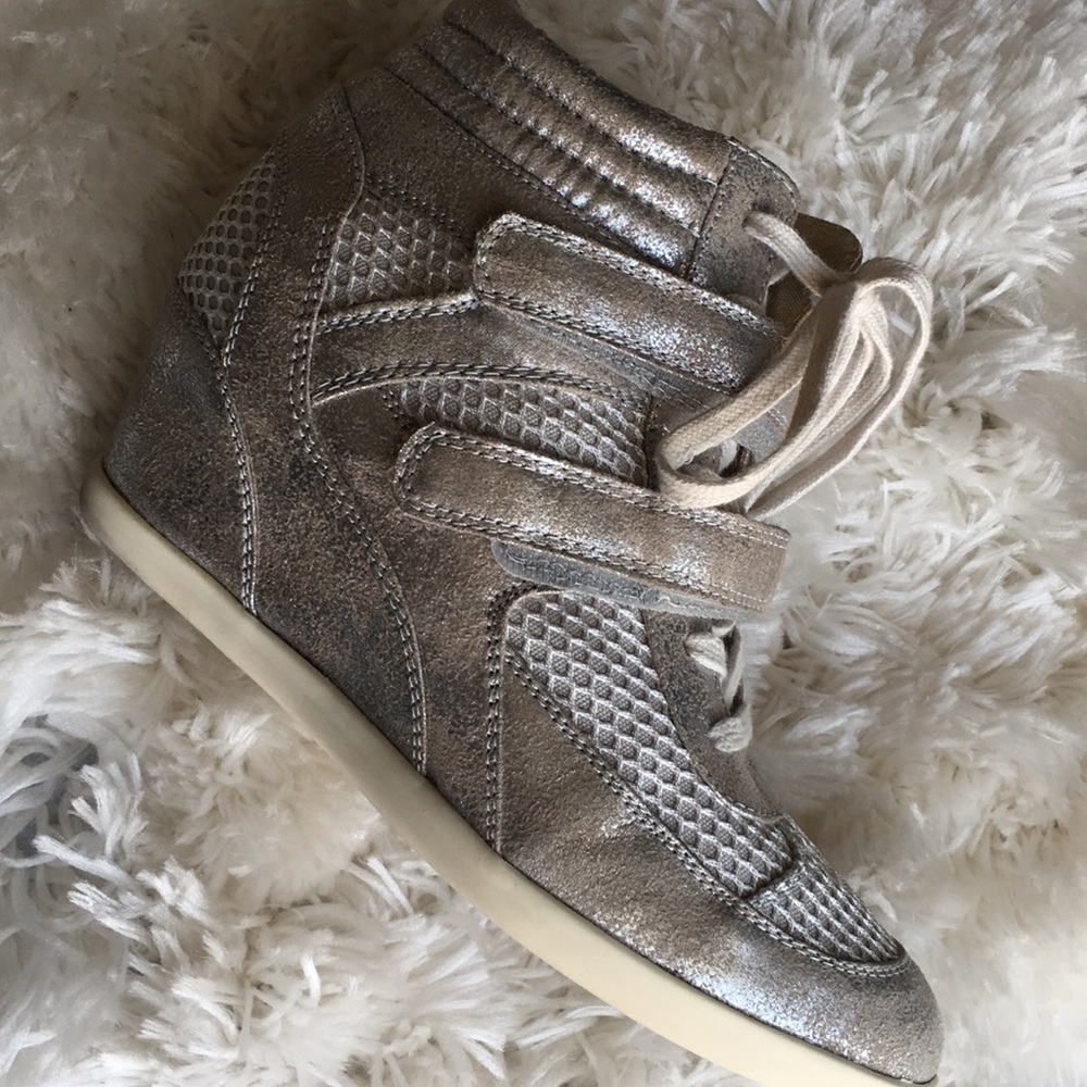 Madden Girl high top sneakers, wedge lift sz 8.5 - Picture 8 of 8